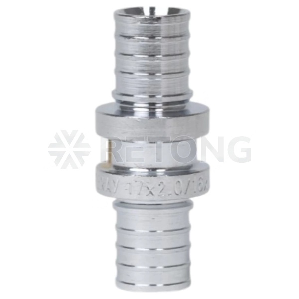 Муфта PE-X лат хром аксиал Дн20 THERM S Рехау 12503173002