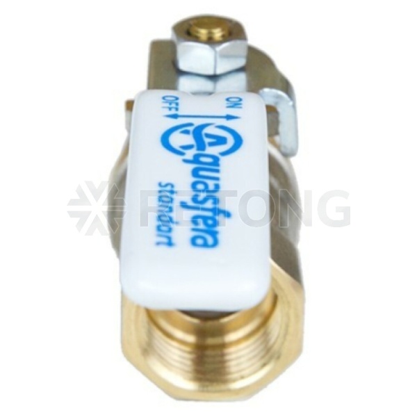 Кран шар лат 1101 Standard нк Ду20 Ру40 м/м полн рыч Aquasfera 1101-02 .