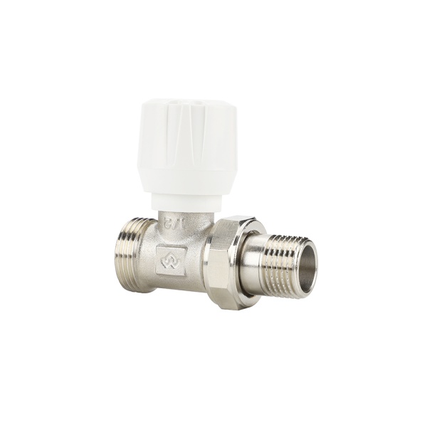 Радиаторный клапан (вентиль) ручной регулировки Varmega VM10102, 1/2" x 3/4"EK НР, прямой