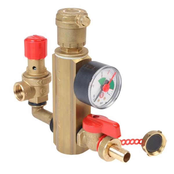 Группа безопасности д/котла 1" м/м лат 3бар до 50кВт Giacomini R554EY001