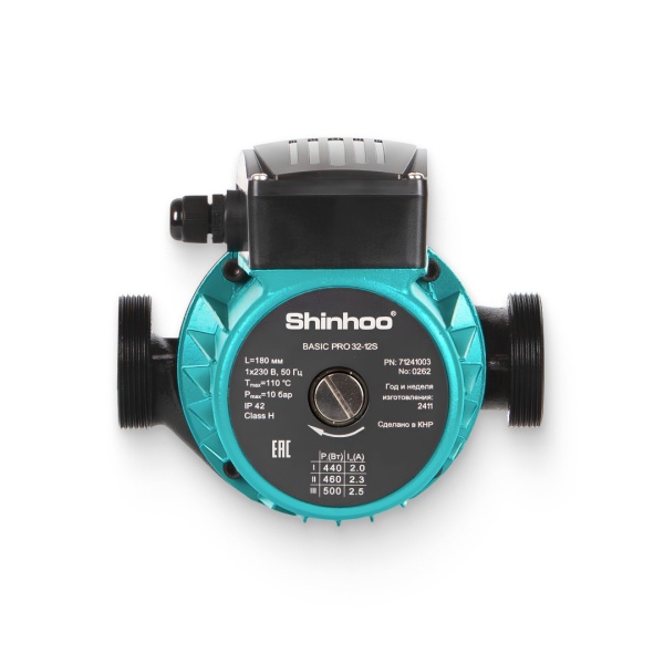Насос циркул BASIC PRO 32-12S 180 PN10 230В в/к Shinhoo 71241003
