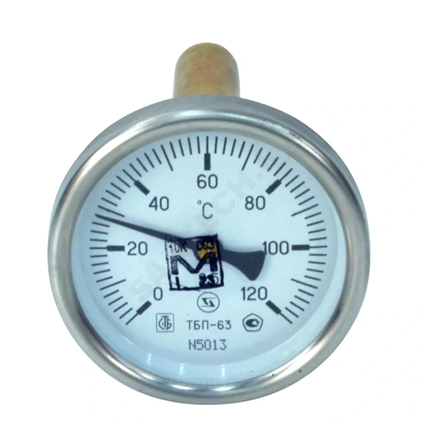 Термометр биметалл ТБП-Т 120С Дк63 L=50 G1/2" осев ЗТП Минск