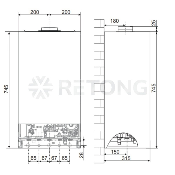Котел газ наст 2/конт 16.7кВт CARES XC 15 FF Ariston 3301684
