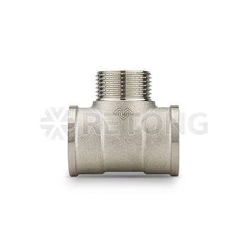 Тройник Varmega ВР-НР-ВР 3/4", никелированный