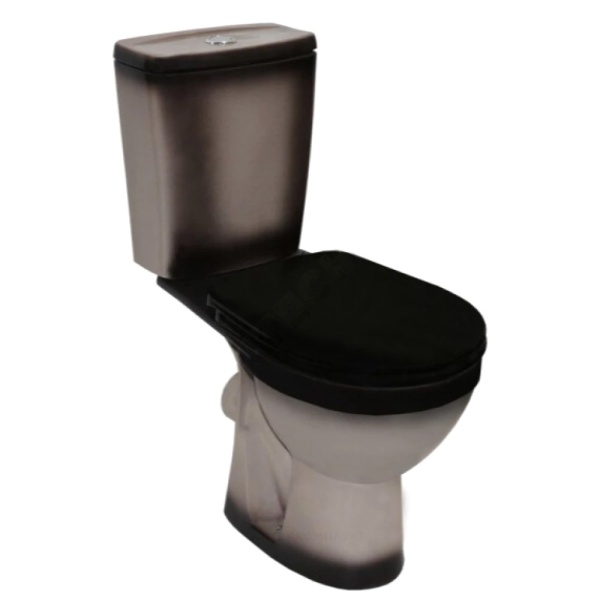 Унитаз-компакт Уют к/вып н/под 2реж в/к черн/д Rosa Киров