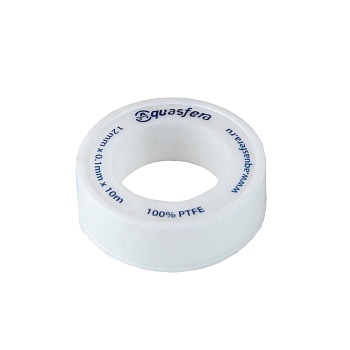 Лента ФУМ PTFE катушка 12ммх0,1ммх10м вода 6020 Aquasfera 6020-02
