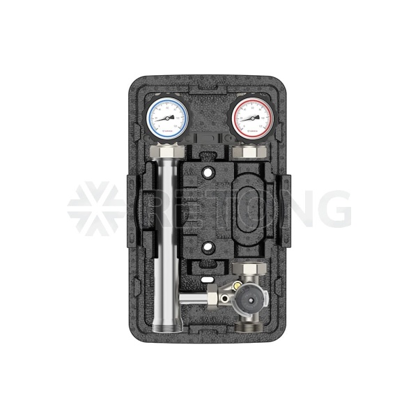 Насосная группа Varmega V-Flow DN25, с 3-ходовым клапаном, нержавеющая сталь, без насоса и привода