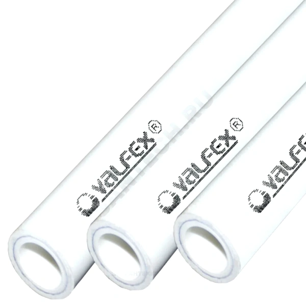 Труба PP-R бел арм алюм Дн40х6,7 Ру25 SDR6 90С 4м VALFEX 10104040