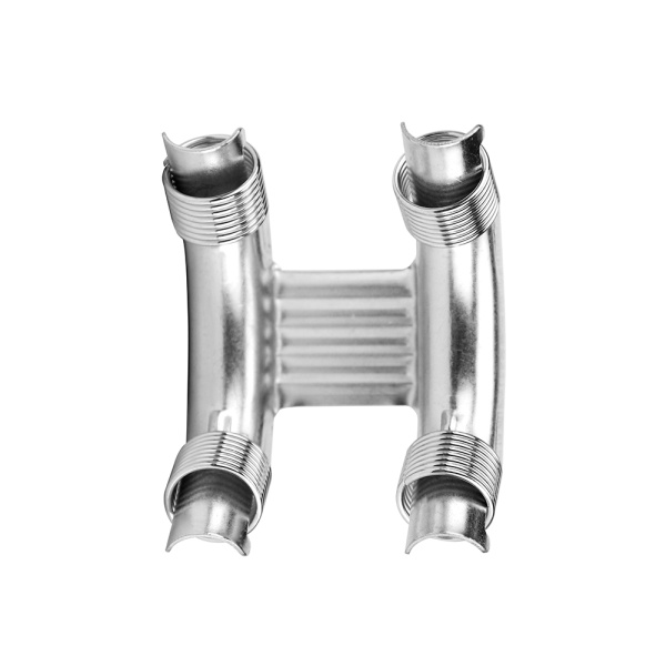 Фиксатор поворота 90° с кольцами (направляющий отвод) Varmega VM36131 для труб 16 мм, оцинкованная с