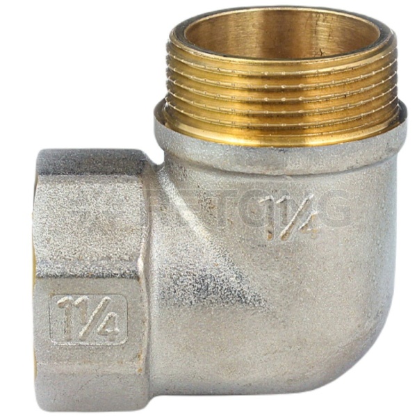 Угольник лат реборд Ду32 м/р никель ГОСТ 32585 Aquasfera 9006-04