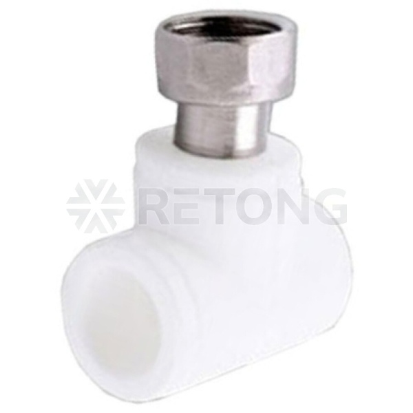 Тройник PP-R бел комб Дн20х1/2" нак/г VALFEX 11140020