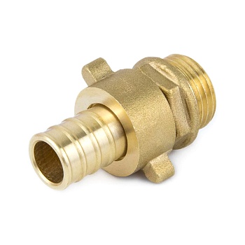 Переходник лат д/шланга Дн20х3/4" НР разъем Aquasfera 9104-04