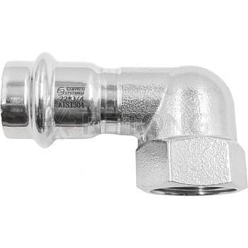 Угольник нерж AISI304 Дн22х1/2" пресс/ВР FS121 SantechSystems