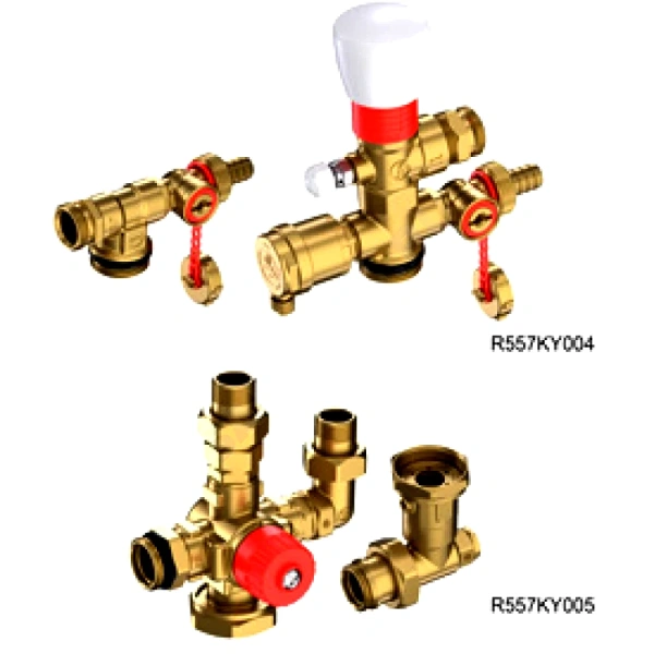 Узел смесит R557RK 1" комплект байпасс Giacomini R557KY004