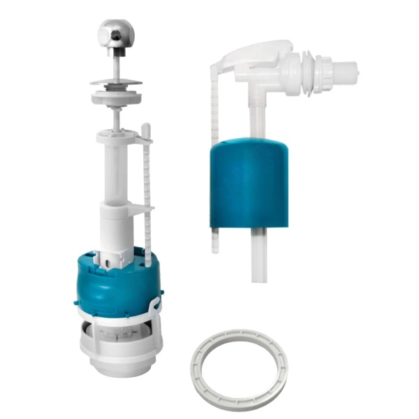 Арматура д/бачка набор 1/2" пл/ш б/под хр шток стоп Инкоэр СБа-БпрН-А-В