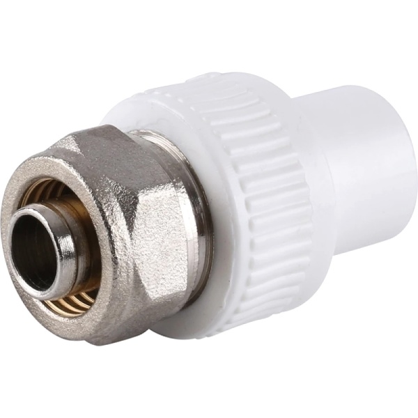 Муфта тр PP-R бел комб Дн20х16 д/соед PPR-PEX труб VALFEX 11142020