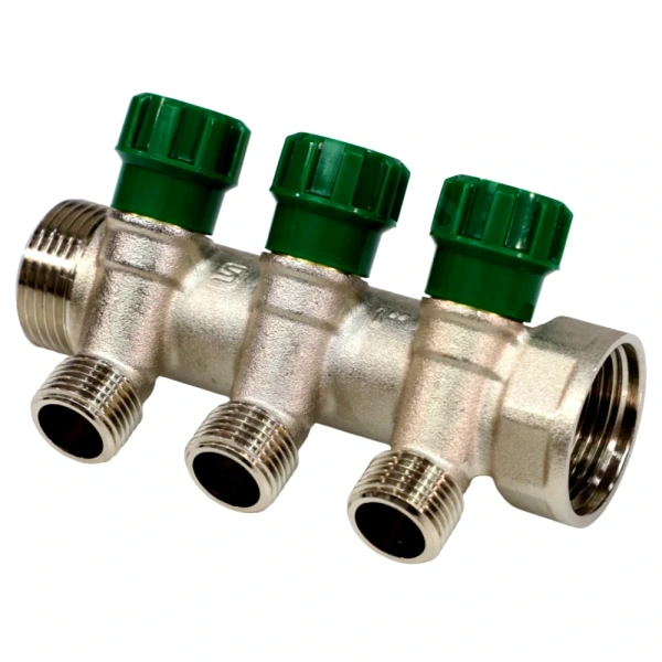 Коллектор лат клап рег 1" м/р 3в 1/2" ПУ н/р 36мм M210 SantechSystems