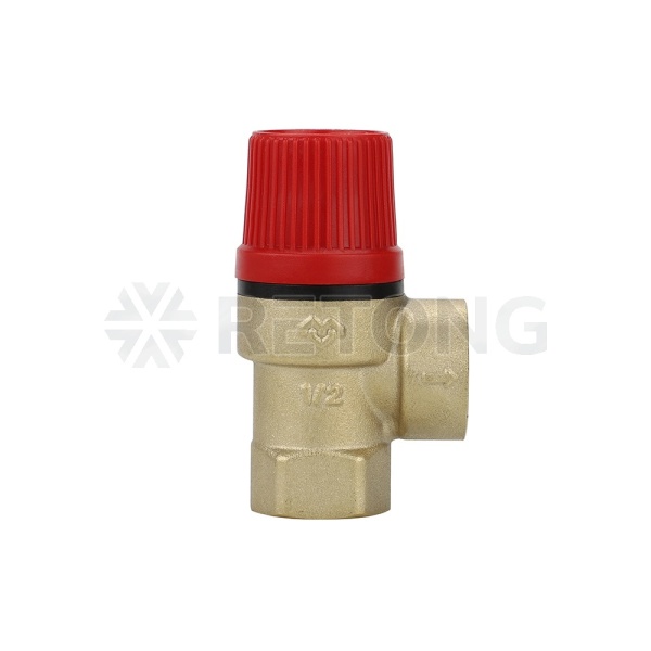 Клапан предохранительный (сбросной) Varmega VM16601 1/2" ВР, 1.5 бар, мембранный, латунь