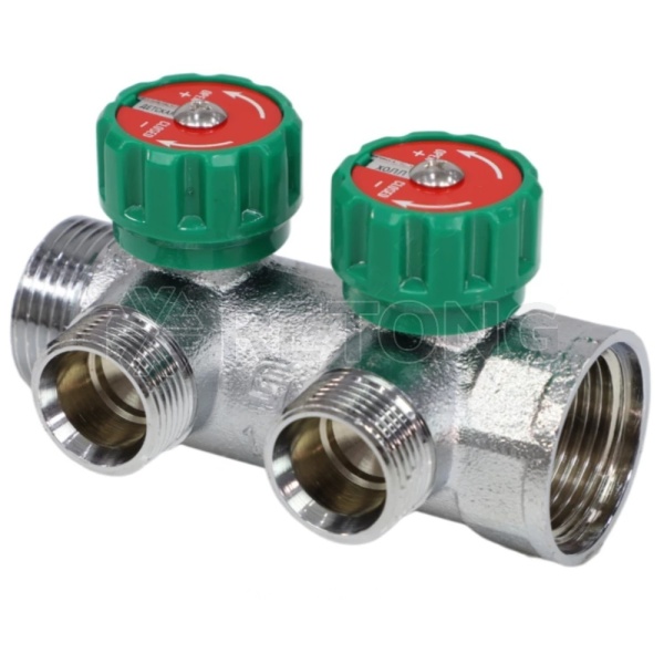 Коллектор лат клап рег 1" м/р 2в 3/4" ЕК н/р 45мм M111 SantechSystems
