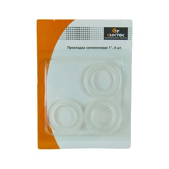 Прокладка силикон ТЭП Ду20 (3/4") 24х14мм h=2мм 10шт блистер Симтек 10-0019