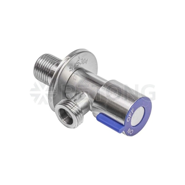 Кран угл нерж быт с/отр G1/2" Ру10 р/р флк RM-L ATS-1212