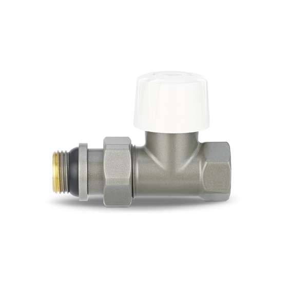 Термостатический клапан (терморегулятор) Varmega VMDV06-310404, 1/2" ВР-НР, прямой, серый
