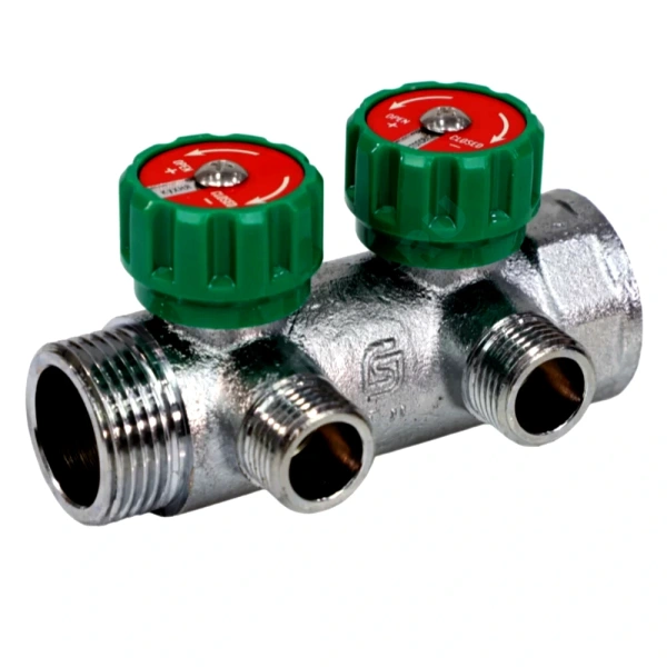 Коллектор лат клап рег 1" м/р 2в 1/2" ПУ н/р 45мм M110 SantechSystems