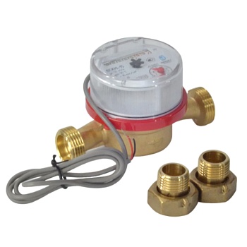 Счетчик г/в х/в имп ВСКМ15 ДГ2 Ду15 90С L110 10л/имп в/к IP67 Декаст 72-15-253