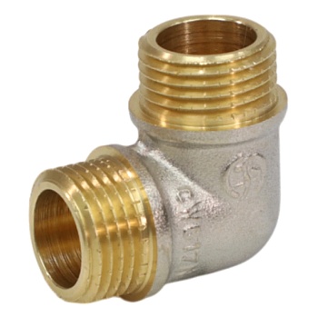 Угольник лат Ду15 р/р никель ГОСТ 32585 Aquasfera 9003-01