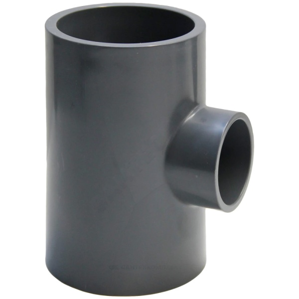 Тройник НПВХ нап сер перех Дн110х63х90гр Ру16 п/клей Aquaviva TRD110063