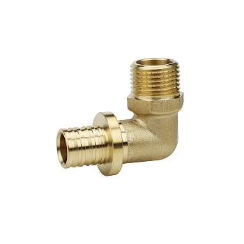 Угольник (угол) 90° с наружной резьбой Varmega Slide-fit VM51418, 32x3/4", аксиальный