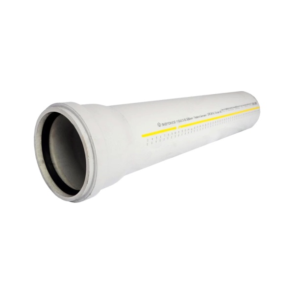 Труба PP-MD сер б/ш Дн58х4,0 L=3,0м в/к SKEM Ostendorf 332070