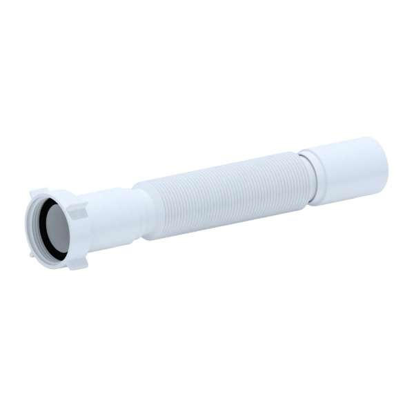 Гофра с гайкой 1 1/2"x40 L=320-730мм АНИ Пласт K104