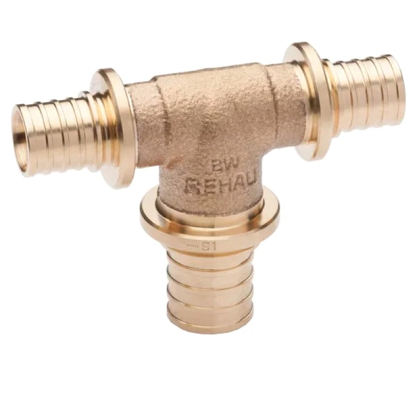 Тройник PE-X бр аксиал Дн16х20х16 перех PLATINUM RX Rehau 13777471001