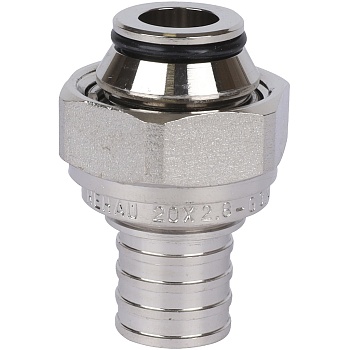 Переходник, НГ, 20, 3/4", никелированная DZR