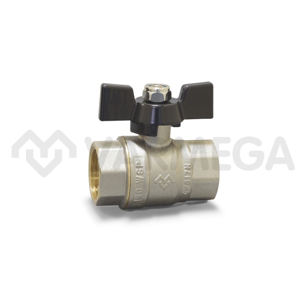 Кран шаровый Varmega Toro VM02303 1" ВР-ВР, полнопроходной, ручка-бабочка