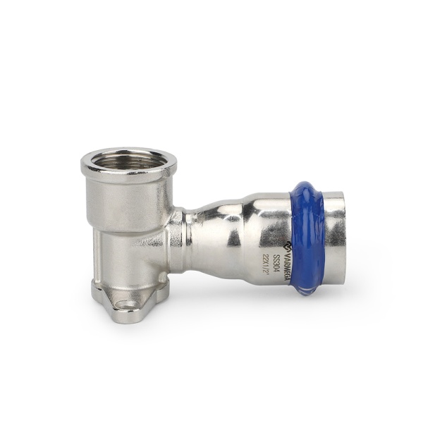 Водорозетка раструбная Varmega Inox Press с внутренней резьбой VM716002204, 22×1/2"