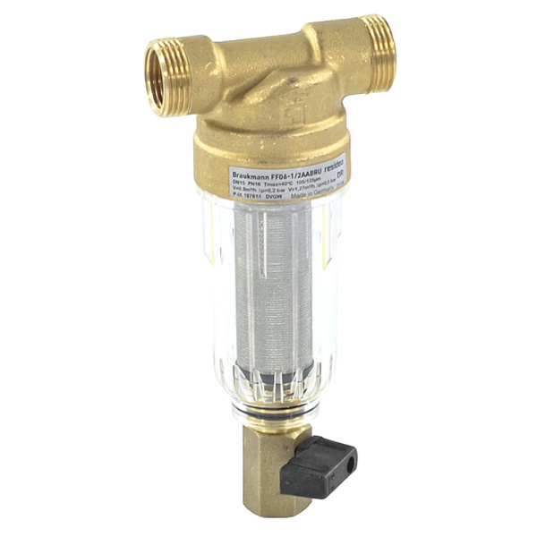 Фильтр T-обр лат Ду20 Ру16 р/р сл кран Honeywell FF06-3/4"AA