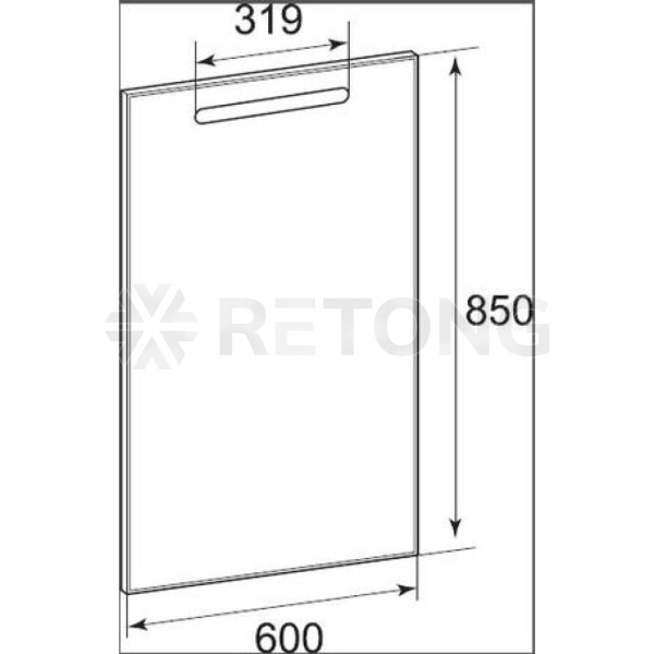 Зеркало The Gap 60 подсветка Roca ZRU9302688