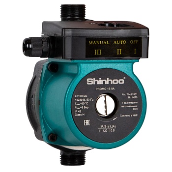 Насос повысительный PROMO 15-9A PN6 230В в/к Shinhoo 71411001