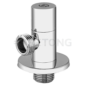 Вентиль угл лат быт с/отр G1/2"х3/4" Ру16 р/р мах овал блистер Aquasfera 1072-12