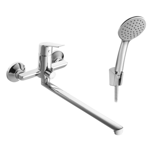 Смес/ванна Венга однор дл/изл плоск Lобр в/к Santek WH5A12003C001