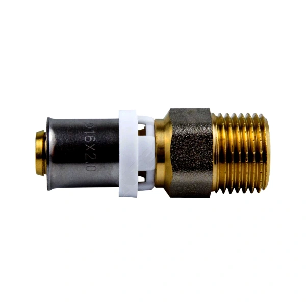 Муфта МП пресс лат Дн16х1/2" НР Aquasfera 8001-01