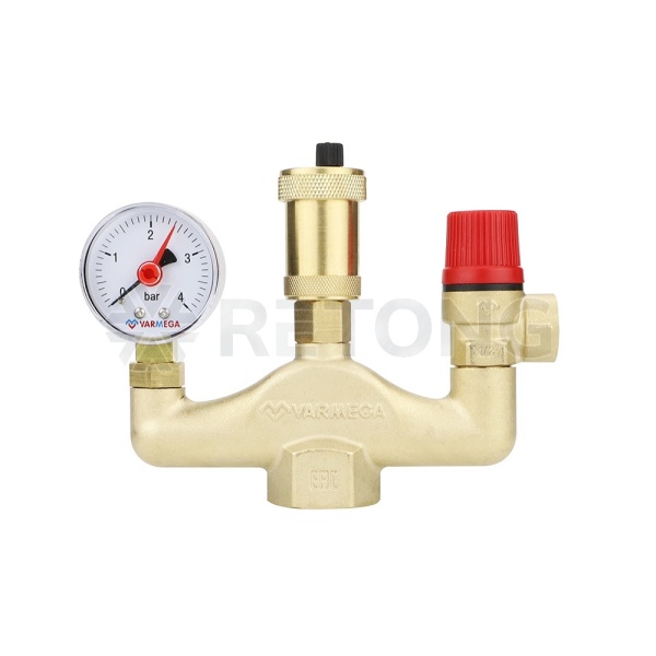 Группа безопасности котла Varmega VM16001, 1", латунь