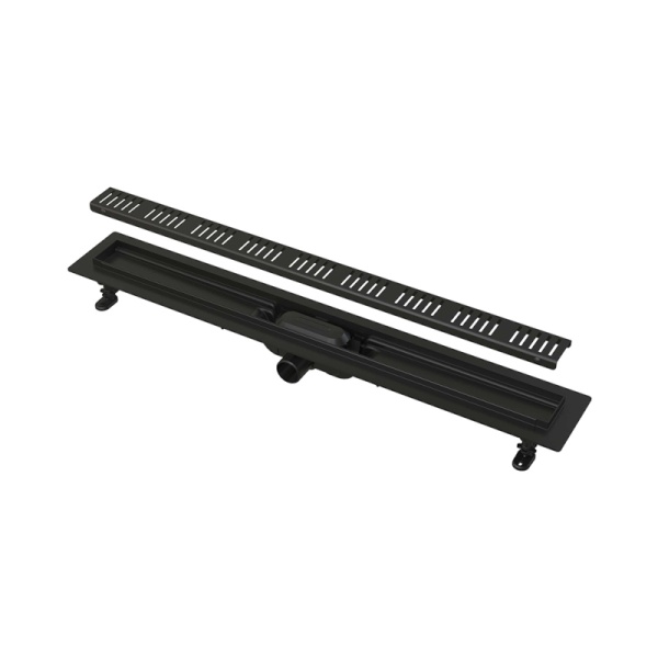 Лоток душев гор/вып комб/з Дн40 550х60 нж/реш черн Alca APZ10BLACK-550M