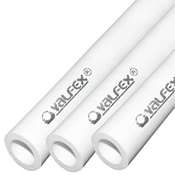 Труба PP-R бел Дн50х8,3 Ру20 SDR6 80С 4м VALFEX 10102050