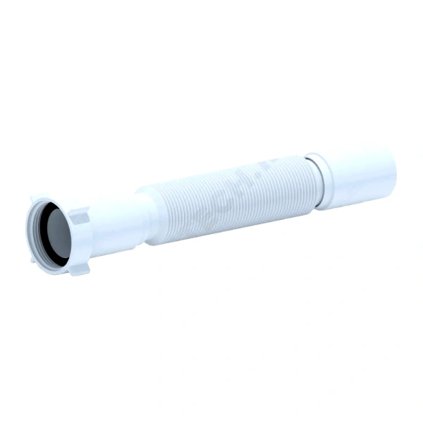 Гофра с гайкой 1 1/2"x40 L=320-730мм АНИ Пласт K104