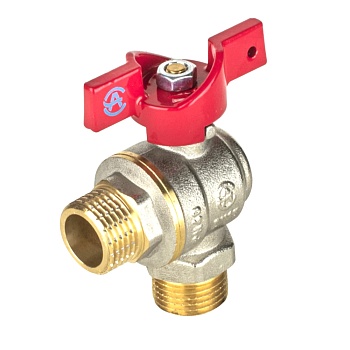 Кран шар лат 1010 Euro нк Ду15 Ру40 р/р полн угл баб Aquasfera 1010-01