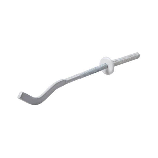 Кронштейн настен д/рад 7х180мм штыревой плоский в/к бел Симтек 6-0015