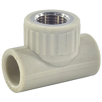 Тройник PP-R сер комб Дн32х1" ВР VALFEX 10127032Г